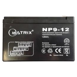 Акумулятор для ДБЖ Matrix NP9-12 Black 12V 9AH, 151*65*94mm