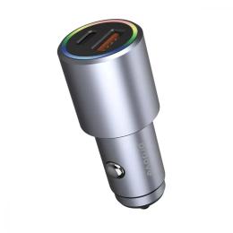 Автомобільний адаптер для телефона Proove Double Energy Plus Metal Gray 53W