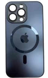 Чохол-накладка Infinity AG Glass Matt Frame Color MagSafe Logo для Apple iPhone 13 Pro Graphite Black