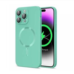 Чохол-накладка Infinity Cosmic Frame MagSafe Color для Apple iPhone 14 Pro Max Light Green