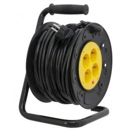 Мережевий фільтр Patron PN-CAB-REL-25A-4 Black Yellow 3*1.5 м2