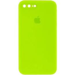 Чохол-накладка Epik Silicone Case Square Full Camera Protective для Apple iPhone 7 plus/8 plus Neon green
