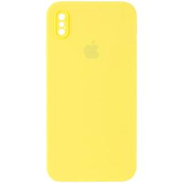 Чохол-накладка Epik Silicone Case Square Full Camera Protective для Apple iPhone XS Max Yellow