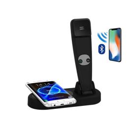 Бездротовий зарядний пристрій Infinity Bluetooth Phone And Wireless Charger Intelligent 2-in-1 Black Gold