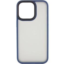 Чохол-накладка EpiK TPU + PC Metal Buttons для Apple iPhone 15 Pro Blue