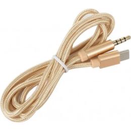 Аудіо-кабель VALUE S0995 USB-C (тато) - mini-jack 3.5 мм (тато) 1m Gold