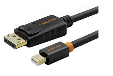 Відео-кабель Cabletime CD49N Mini DisplayPort (тато) - DisplayPort (тато) 3м Black