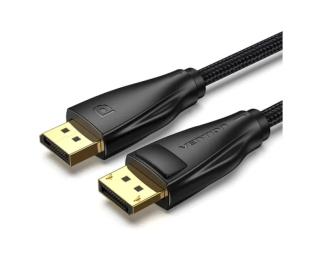 Відео-кабель Vention HCCBH DisplayPort (тато) - DisplayPort (тато) 2 м Black