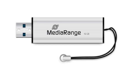 Флеш память MediaRange Slide 16GB Black Silver (MR915)