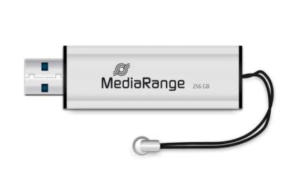 Флеш память MediaRange Slide 256GB Black Silver (MR919)