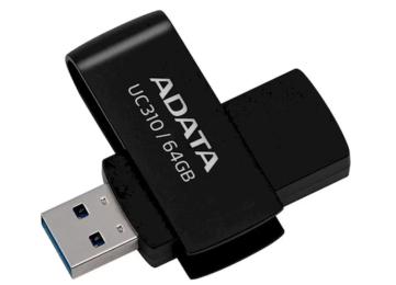 Флеш память ADATA 64GB UC310 USB 3.2 Black (UC310-64G-RBK)