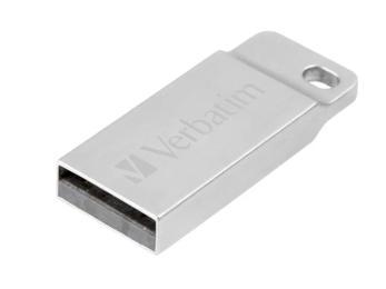 Флеш память Verbatim 64GB Metal Executive Silver (98750)