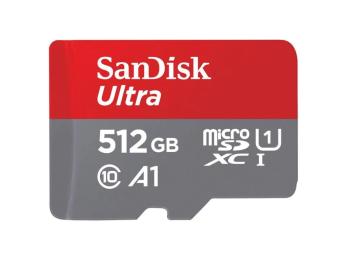 Карта памяті SanDisk 512 GB microSDXC UHS-I Ultra A1 (SDSQUAC-512G-GN6MA) + SD adapter
