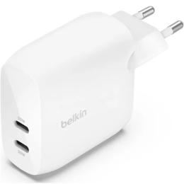 Адаптер живлення для телефона Belkin Boost Up Charge Pro Dual USB-C (WCB010VFWH) White 60W