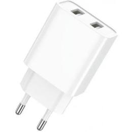 Адаптер живлення для телефона Jellico C6 2USB 2.4A White
