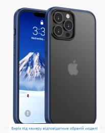 Чохол-накладка X-Level Frosted Sand Matte Case для iPhone 15 Transparent Blue