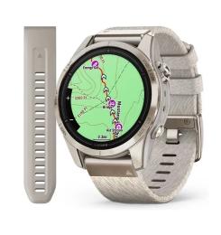 Смарт-годинник Garmin Epix Pro Gen 2 Sapphire 42mm Soft Gold w. Cream H. Nylon Band (010-02802-20)