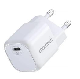 Адаптер живлення для телефона Choetech PD5007-EU-WH White 30W USB-C PD GaN Wall Charger