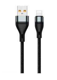 Дата-кабель Jellico B12 USB (тато) - Lightning (тато) 2 м Black
