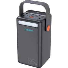 Додатковий акумулятор Choetech B664-CCBE 50000mAh Black PD3.0 65W USB-C, QC3.0, 3хUSB-A 18W