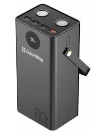 Додатковий акумулятор ColorWay 60000 mAh Powerful (CW-PB600LPA5BK-PDD) Black