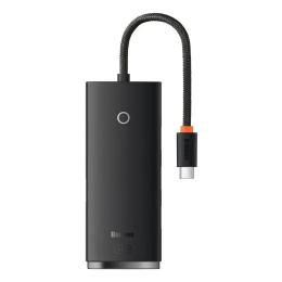 USB-хаб Baseus Lite Series 5in1 (WKQX04) Black (Type-C to HDMI + 3xUSB 3.0 + PD)