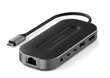 USB-хаб Satechi USB4 Multiport Adapter (ST-U4MGEM) Space Gray with 2.5G Ethernet