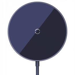 Бездротовий зарядний пристрій Baseus Simple Mini3 Magnetic Wireless Charger 15W Purple (CCJJ040205)