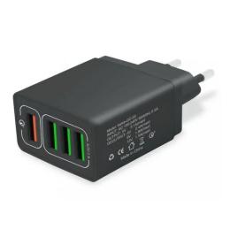 Адаптер живлення для телефона XoKo QC-405 Black Wall Charger 4xUSB 6.2A