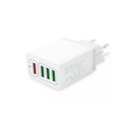 Адаптер живлення для телефона XoKo QC-405 White Wall Charger 4xUSB 6.2A