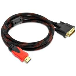 Відео-кабель Infinity S0543 HDMI (тато) - DVI 24M (тато) 1.5m Black Red