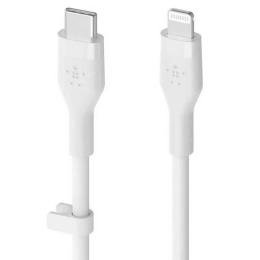 Дата-кабель Belkin BoostCharge Flex Lightning (тато) - USB Type-C (тато) 1m White (CAA009bt1MWH) OEM