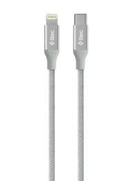 Дата-кабель Ttec AlumiCable USB-C (тато) - Lightning (тато) 1.5m Silver PD 20W (2DK41G)