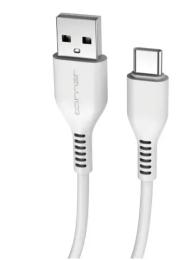 Дата-кабель Jellico KDS-32 USB Type-A (тато) - Type-C (тато) 2m White 3.1A
