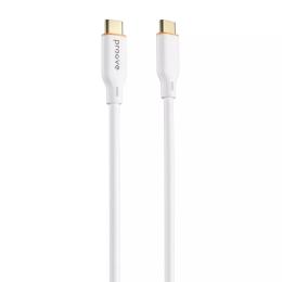 Дата-кабель Proove Jelly Silicone Type-C (тато) - Type-C (тато) 1m White 60W 3А