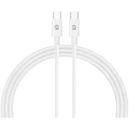 Дата-кабель ArmorStandart ABMM093L USB-C (тато) - USB-C (тато) 1.2m White 3А, 56W (ARM64300)