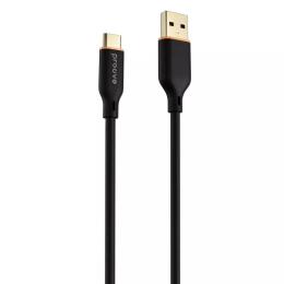Дата-кабель Proove Jelly Silicone USB (тато) - USB Type-C (тато) 1m Black 2.4A