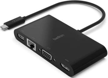 USB-хаб Belkin USB-C Multimedia Adapter Black (AVC005BTBK)