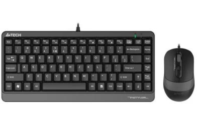 Комплект клавіатура та миша A4Tech Fstyler F1110 USB Gray