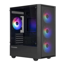 Корпус для ПК ProLogix E107 Tempered Glass Black без БЖ