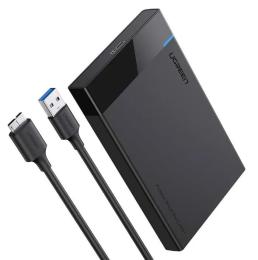 Зовнішня кишеня для диска Ugreen US221 Hard Drive Box Black 2.5 Inch (UGR-30848)