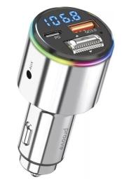 ФМ-модулятор Proove Power Drive 30W Silver (PD+QC3.0) Type-C+USB
