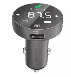 ФМ-модулятор Proove Sound Sync 30W Gray (PD+QC3.0) Type-C+USB+TF (FMSS30110003)