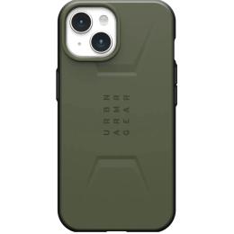 Чохол-накладка UAG Civilian Case with MagSafe для Apple iPhone 15 Plus Olive Drab (114306117272)