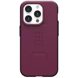 Чохол-накладка UAG Civilian Case with MagSafe для Apple iPhone 15 Pro Bordeaux (114275119049)
