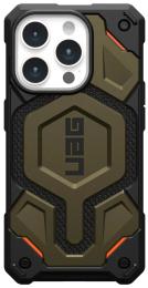 Чохол-накладка UAG Apple iPhone 15 Pro Monarch Pro Magsafe Kevlar Green (11422111397B)