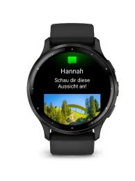 Смарт-годинник Garmin Venu 3 Slate S. Steel Bezel w. Black Case and S. Band (010-02784-01)