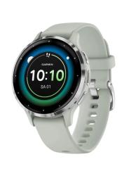 Смарт-годинник Garmin Venu 3S Sage Gray Case Silver Stainless Steel Bezel and Silicone Band (010-02785-01)