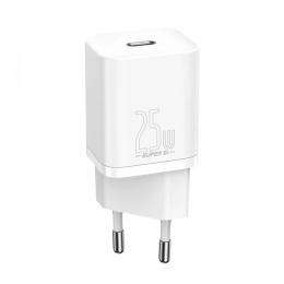 Адаптер живлення для телефона Baseus Super Silicone PD Charger 25W White (1Type-C)