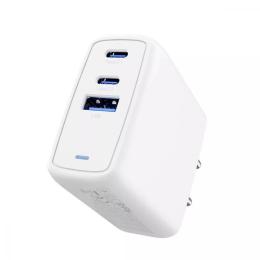 Адаптер живлення для телефона Proove Shot GaN 67W (2Type-C + USB) White